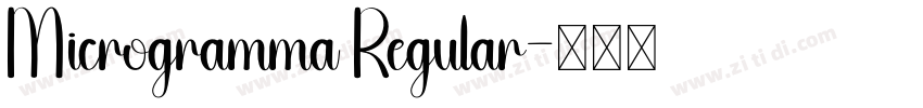Microgramma Regular字体转换 Microgramma Regular字体转换
